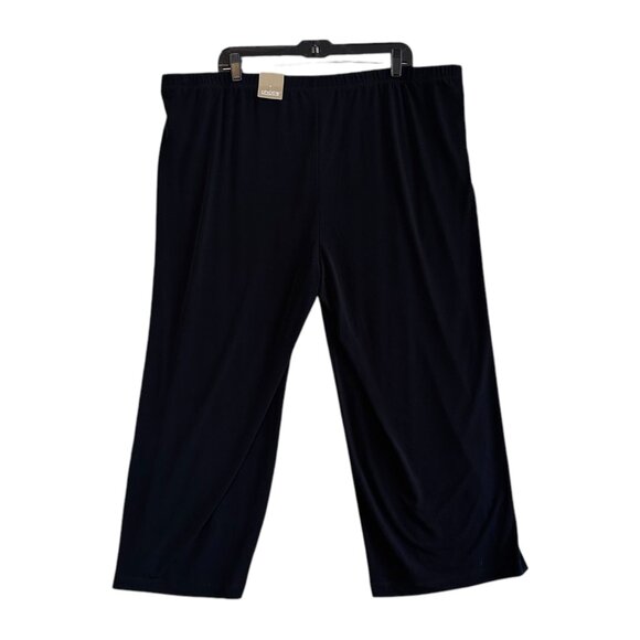 Chico’s Black Wide Leg Crop Dress Pants - Picture 2 of 4